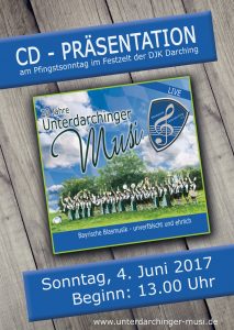 CD Unterdarchinger Musi, CD Blaskapelle Unterdarching e.V., CD Blasmusik, CD Blaskapelle, CD Blasmusi, CD, CD Cover Blasmusik, Blasmusik CD