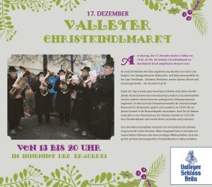 Trompetenkonzert am Christkindlmarkt in Valley