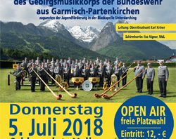 Benefizkonzert – Gebirgsmusikkorps der Bundeswehr in Valley 2018