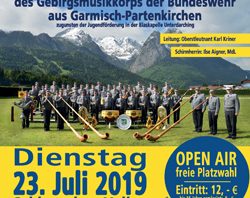 Benefizkonzert – Gebirgsmusikkorps der Bundeswehr in Valley 2019