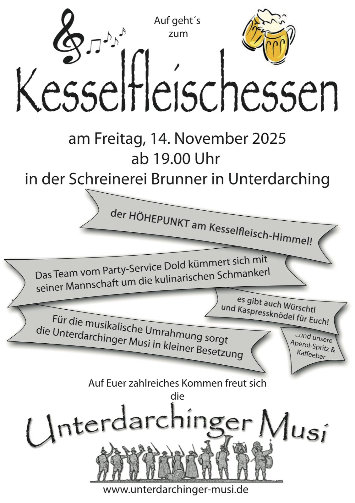 Kesselfleischessen 2025 Flyer